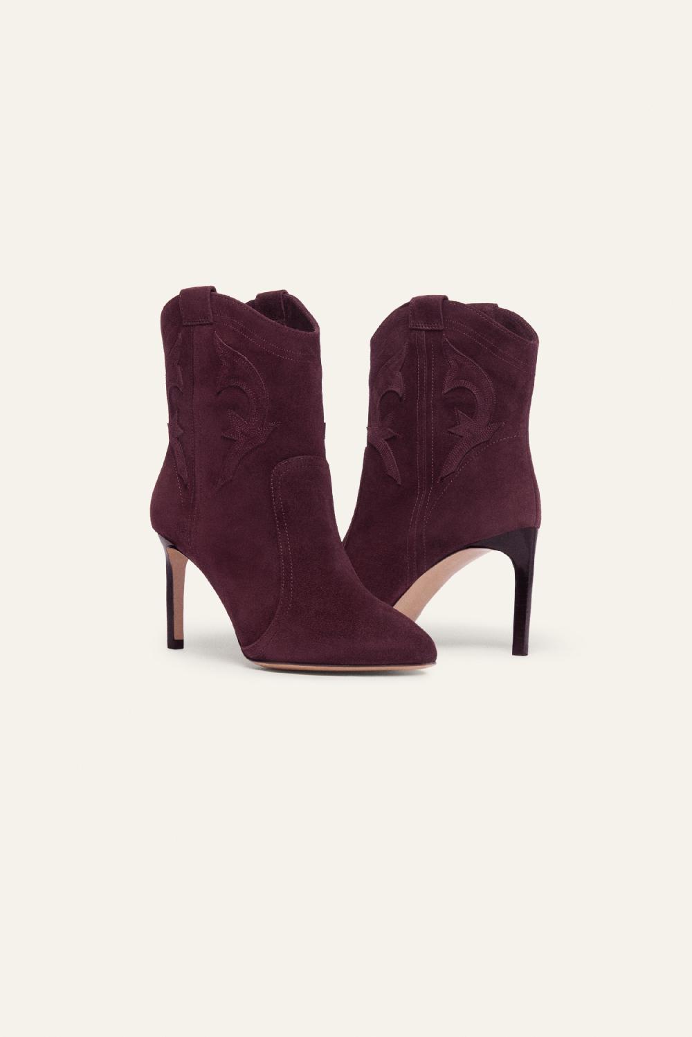 Ba&sh Bottines Talons Fins Caitlin Rouge