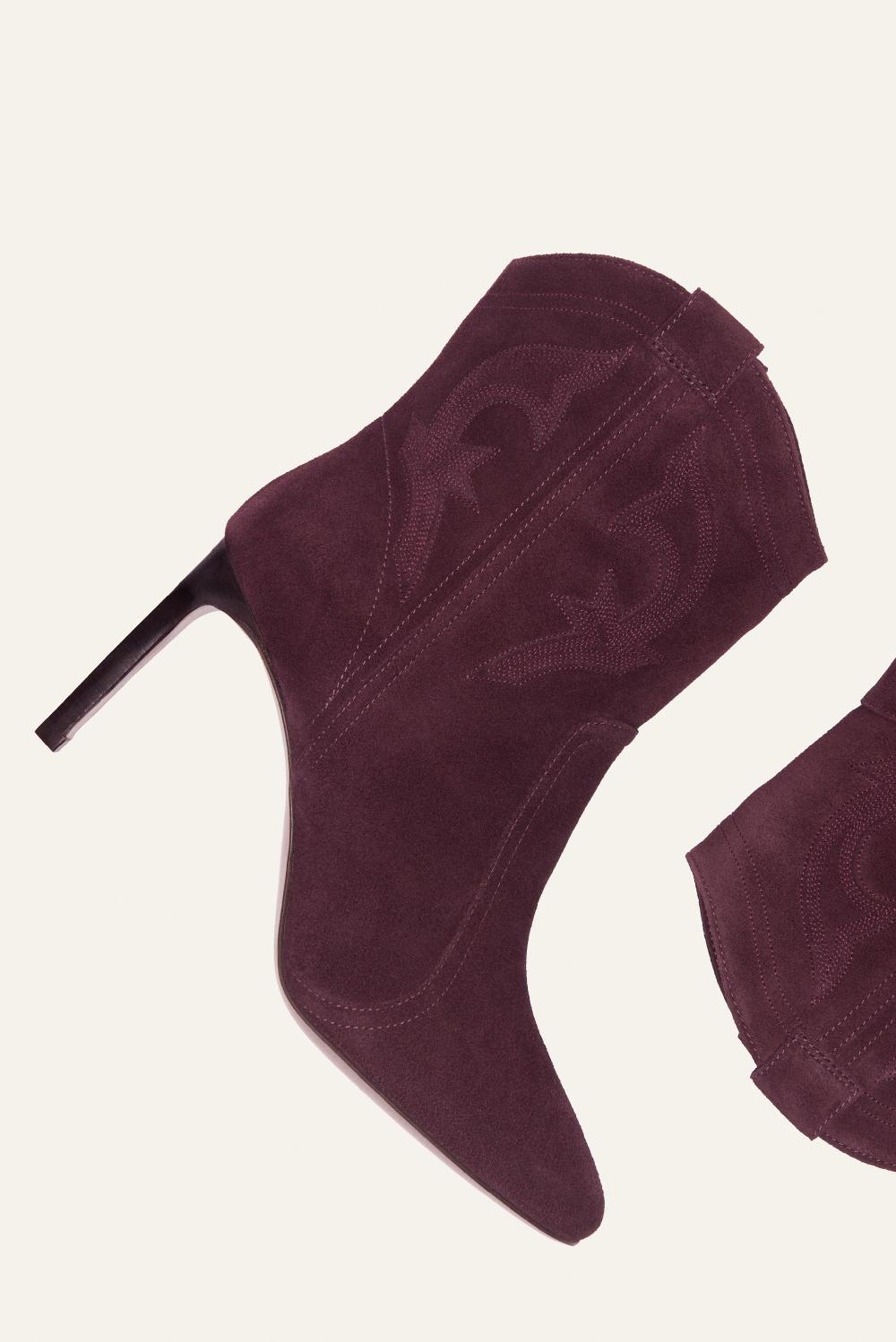 Ba&sh Bottines Talons Fins Caitlin Rouge