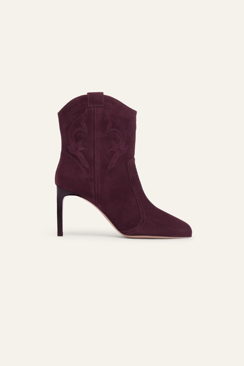 ba&sh Bottines Talons Fins Caitlin Rouge