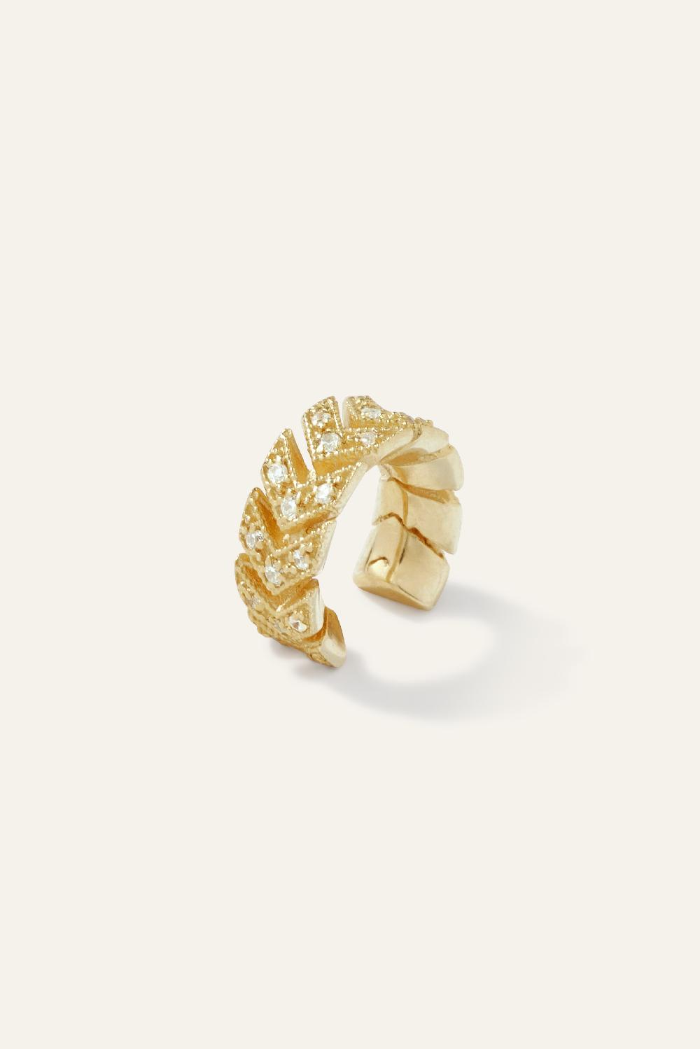 Ba&sh Boucle D'Oreille En Argent Soul Dore