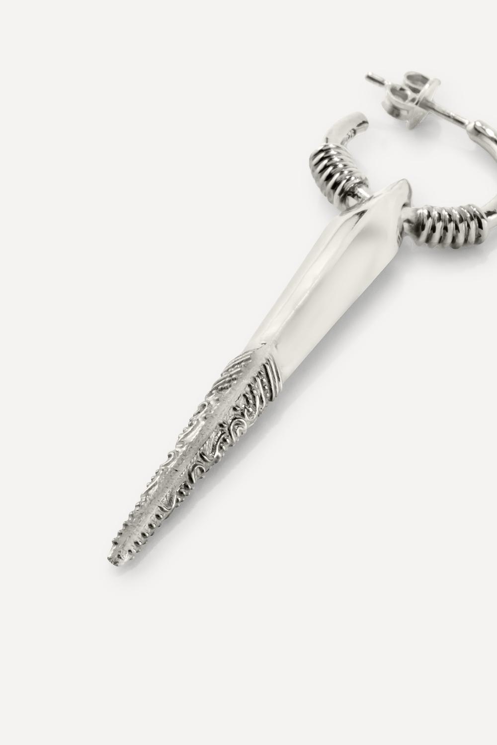 Ba&sh Boucle D'Oreille Mars Gris