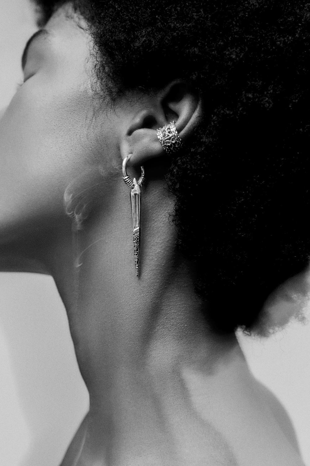 Ba&sh Boucle D'Oreille Mars Gris