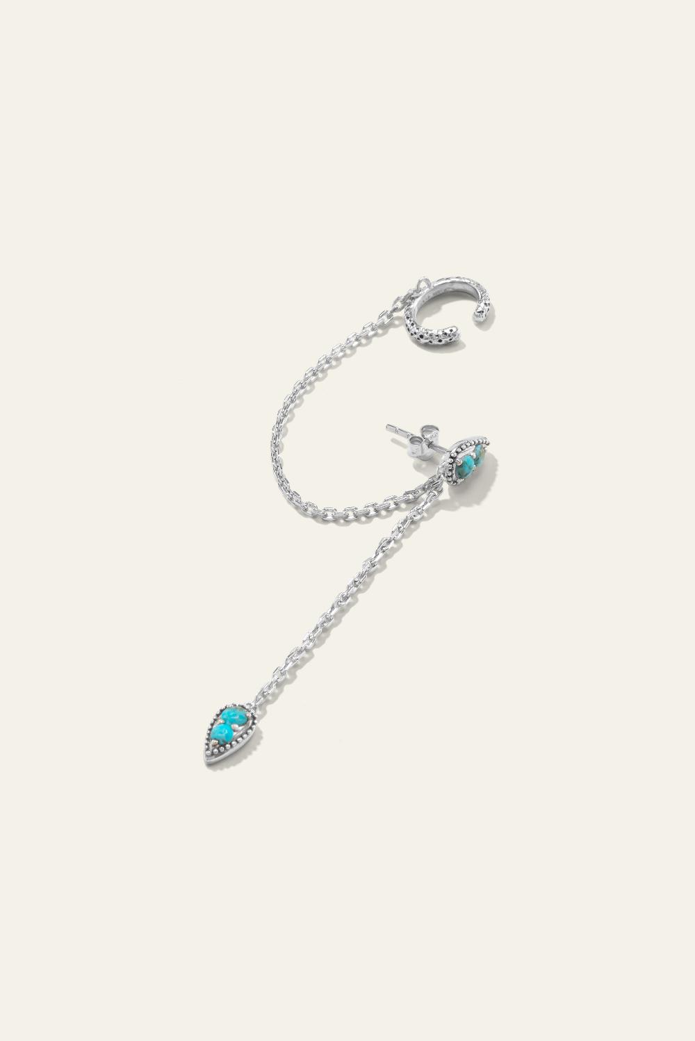 Ba&sh Boucle D'Oreille Okami Bleu