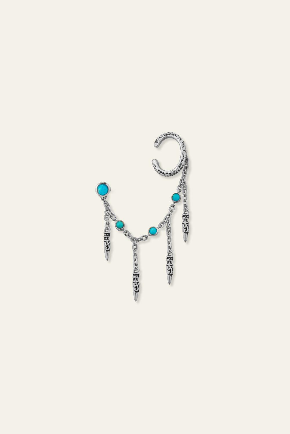ba&sh Boucle D'Oreille Ouandi Bleu