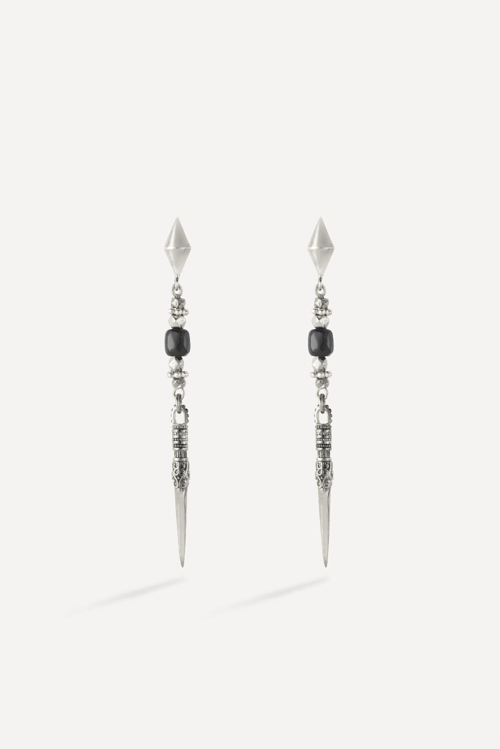 ba&sh Boucles D'Oreilles Appie Gris