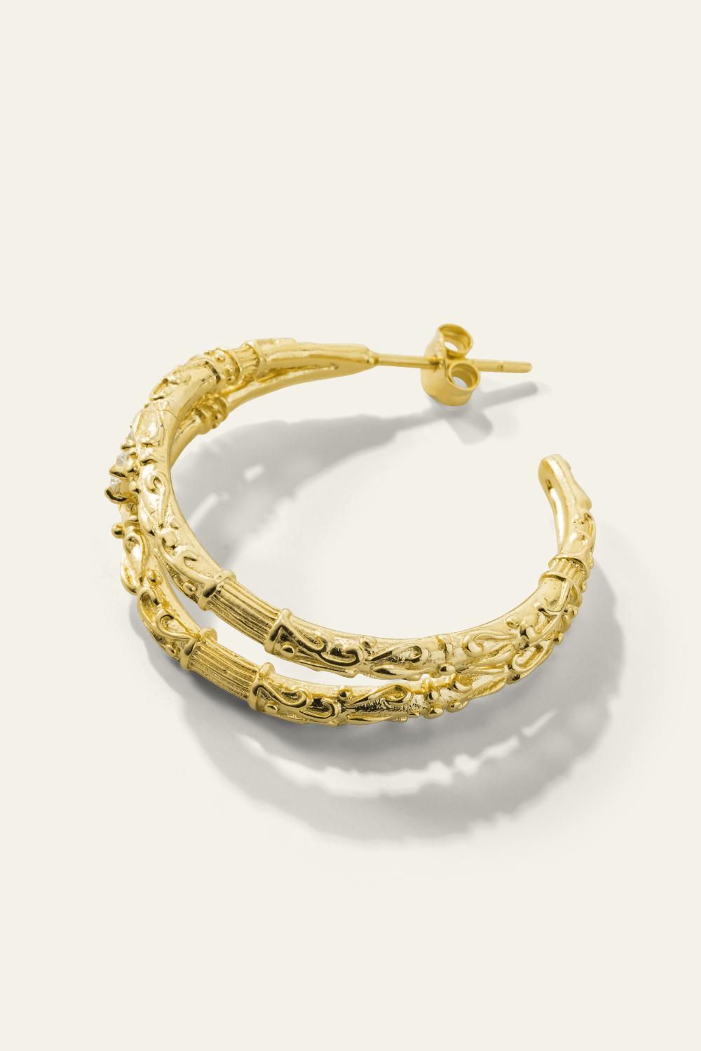 Ba&sh Boucles D'Oreilles Fareta Dore