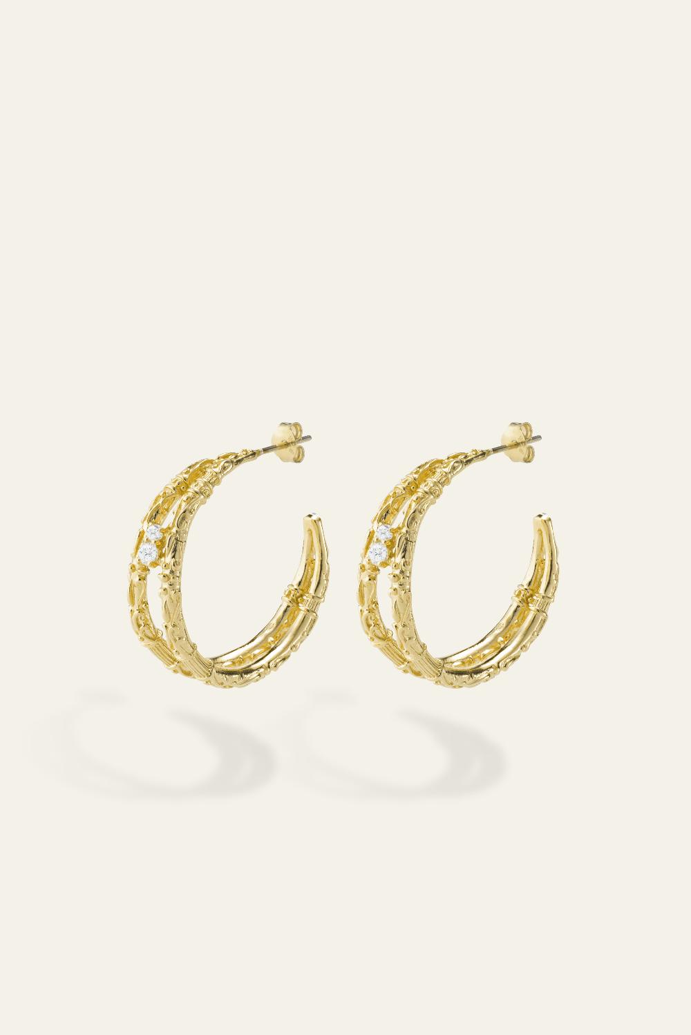 ba&sh Boucles D'Oreilles Fareta Dore