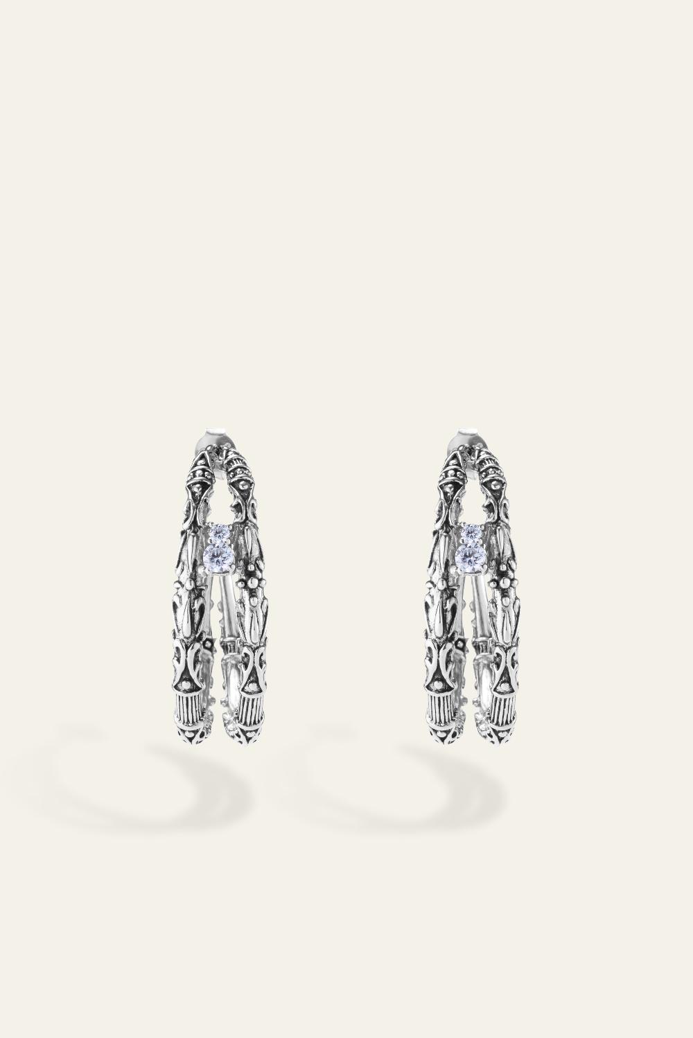 Ba&sh Boucles D'Oreilles Fareta Gris