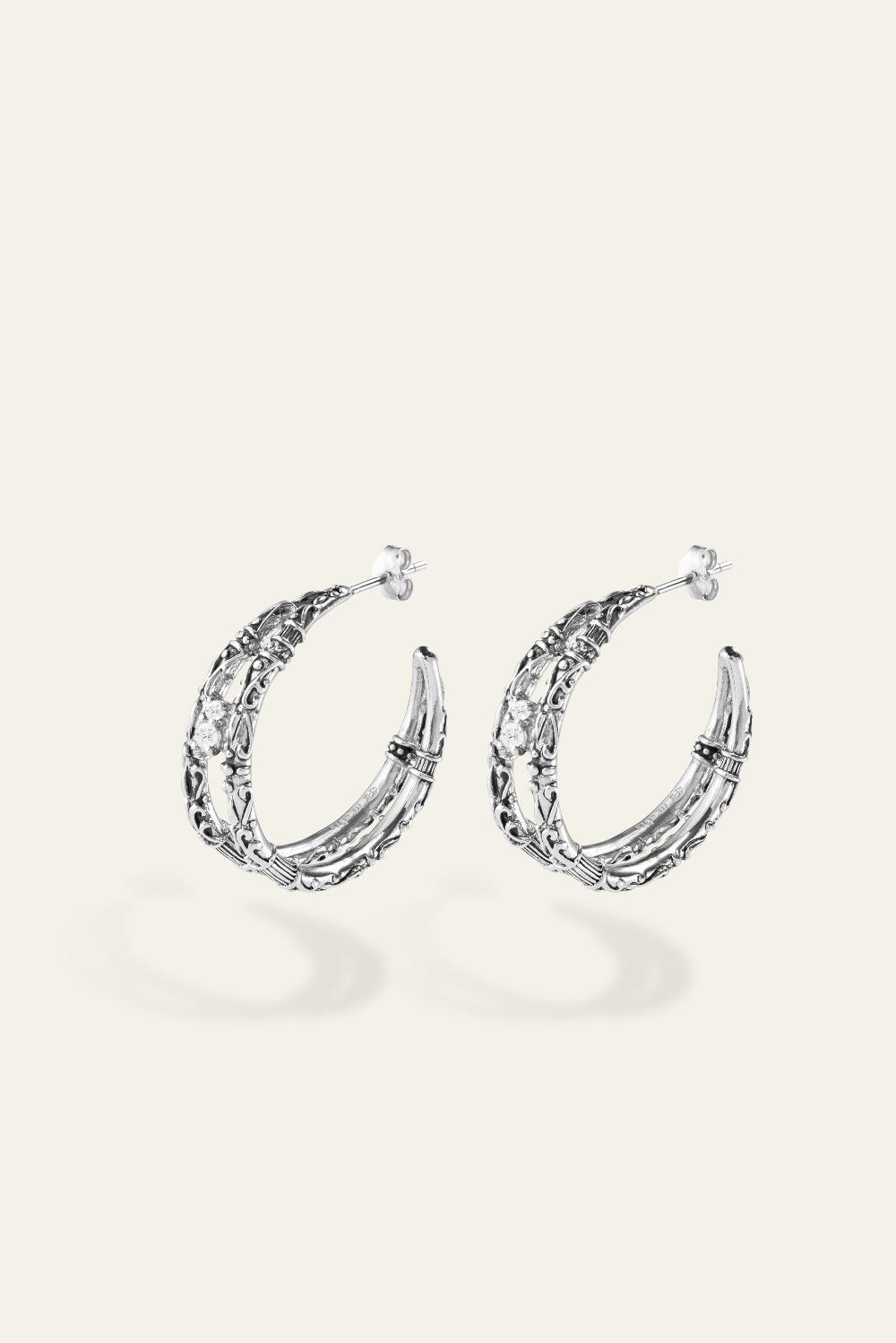 ba&sh Boucles D'Oreilles Fareta Gris