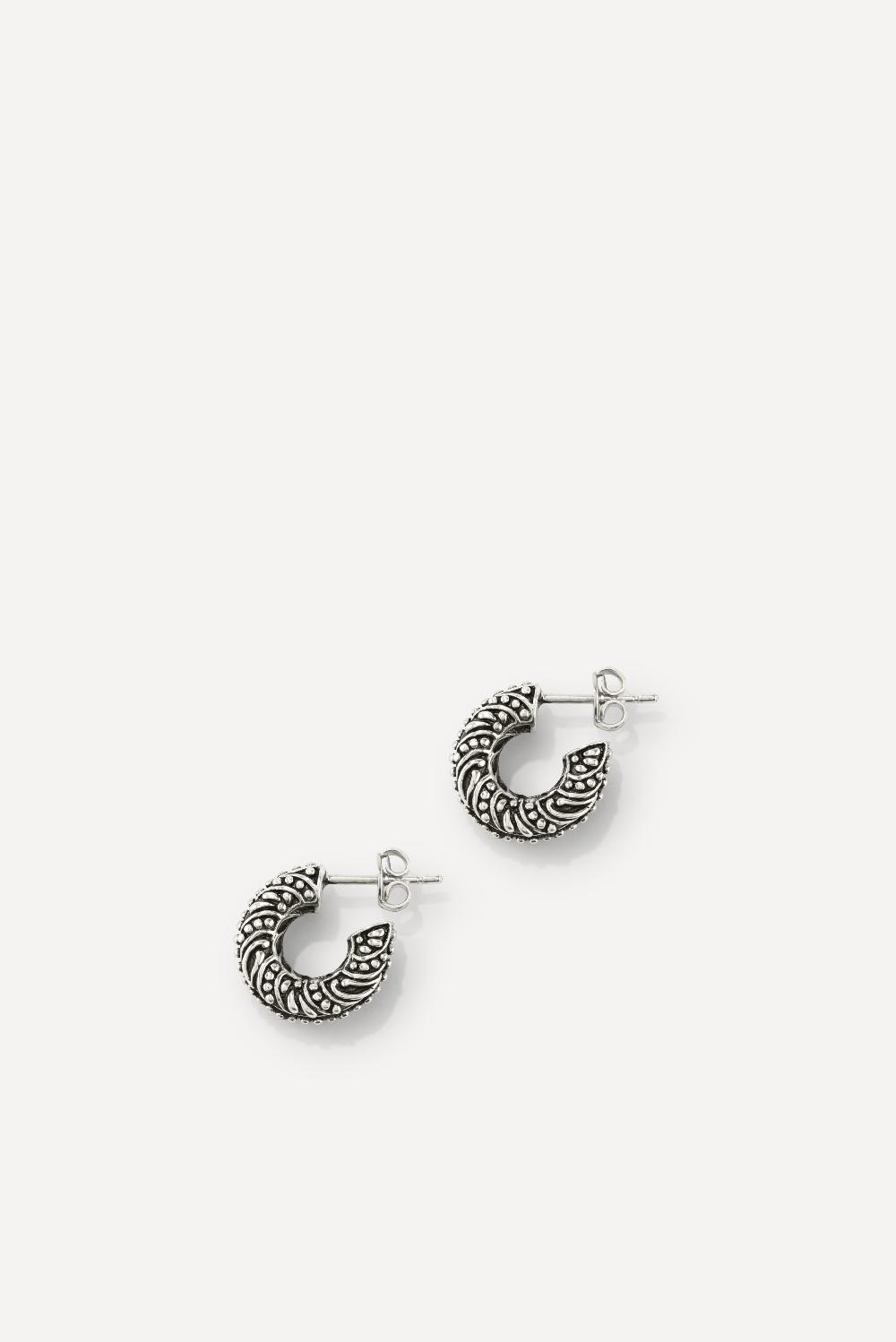 ba&sh Boucles D'Oreilles Jaideep Gris