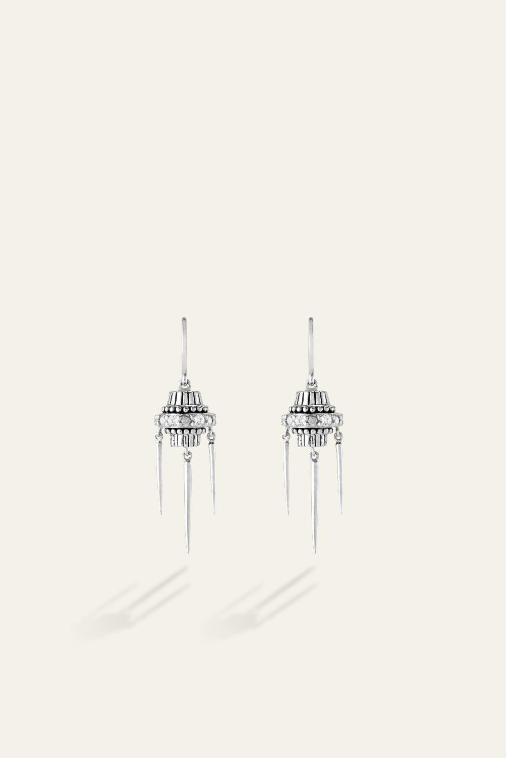 ba&sh Boucles D'Oreilles Jarod Gris