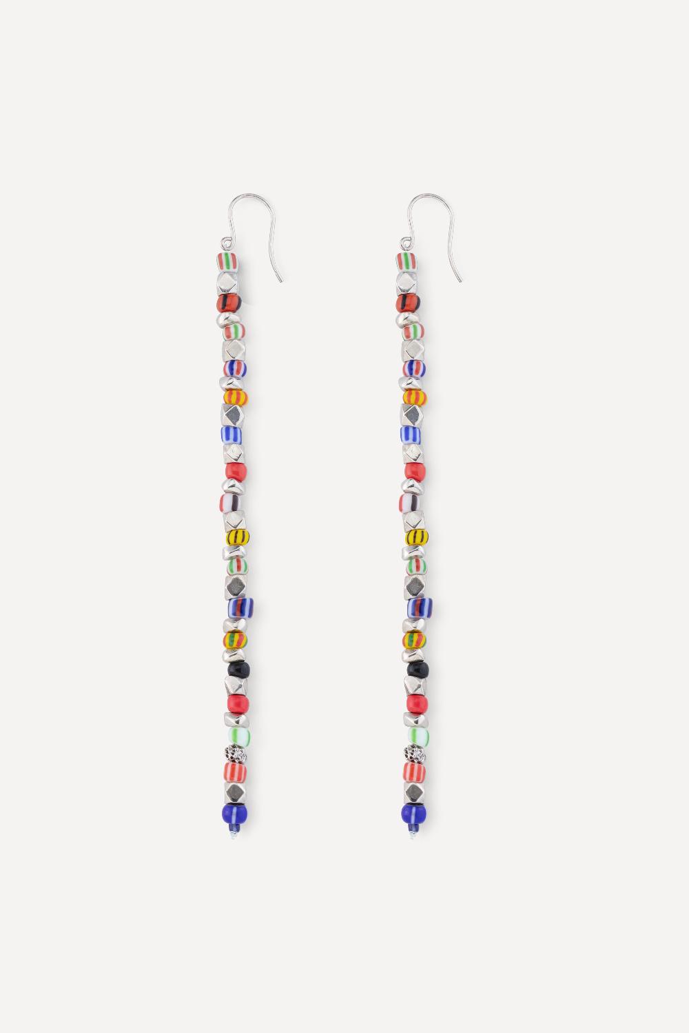 ba&sh Boucles D'Oreilles Pendantes Ambrose Gris