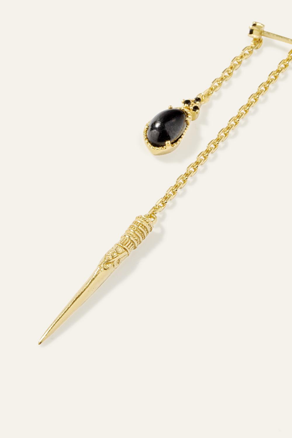 Ba&sh Boucles D'Oreilles Pendentifs Oskar Dore