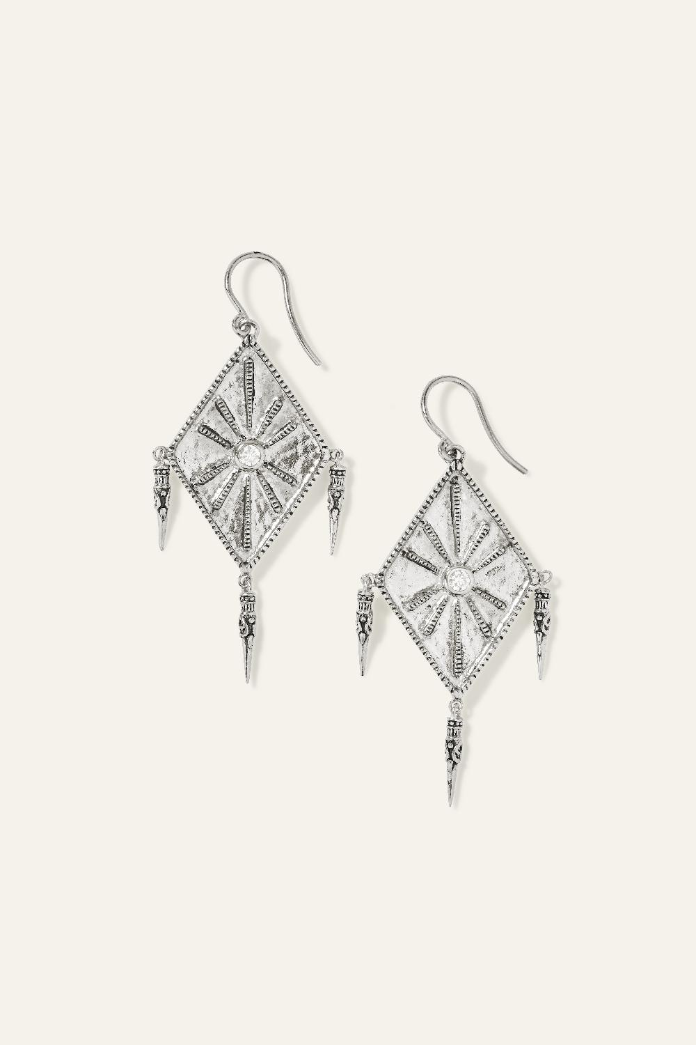 ba&sh Boucles D'Oreilles Pendentifs Woody Gris