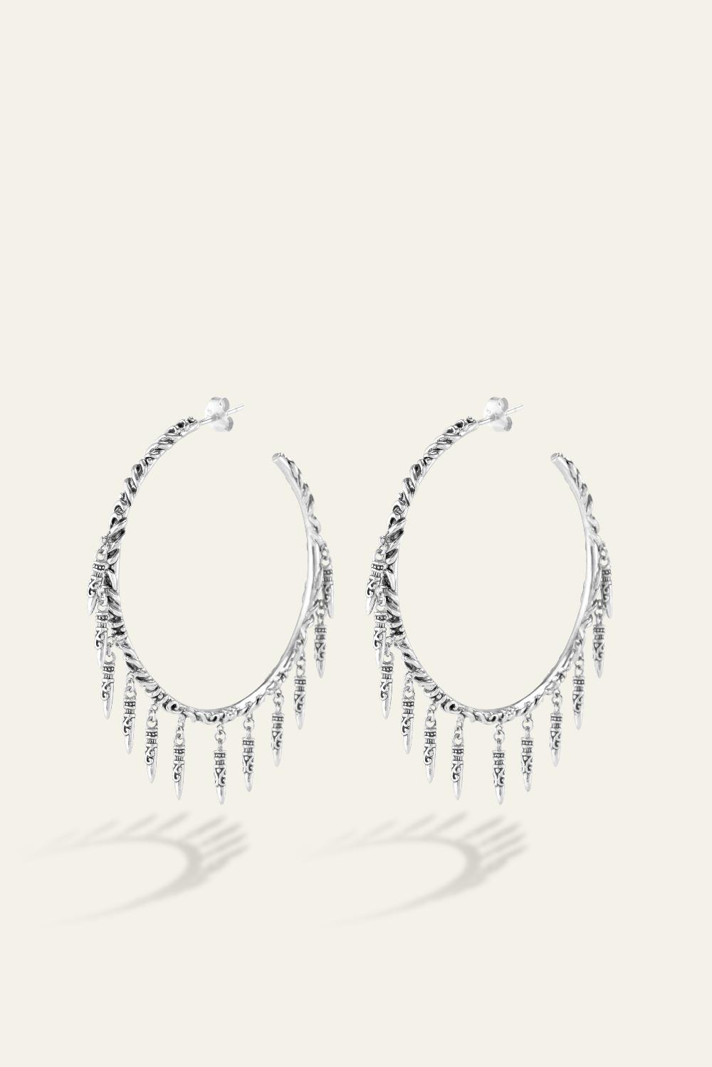 Ba&sh Boucles D'Oreilles Warold Gris