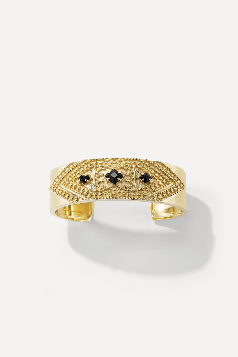 ba&sh Bracelet Manchette Totem Dore