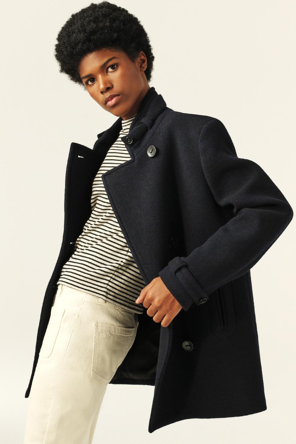 Ba&sh Caban Col Montant Tanais Marine