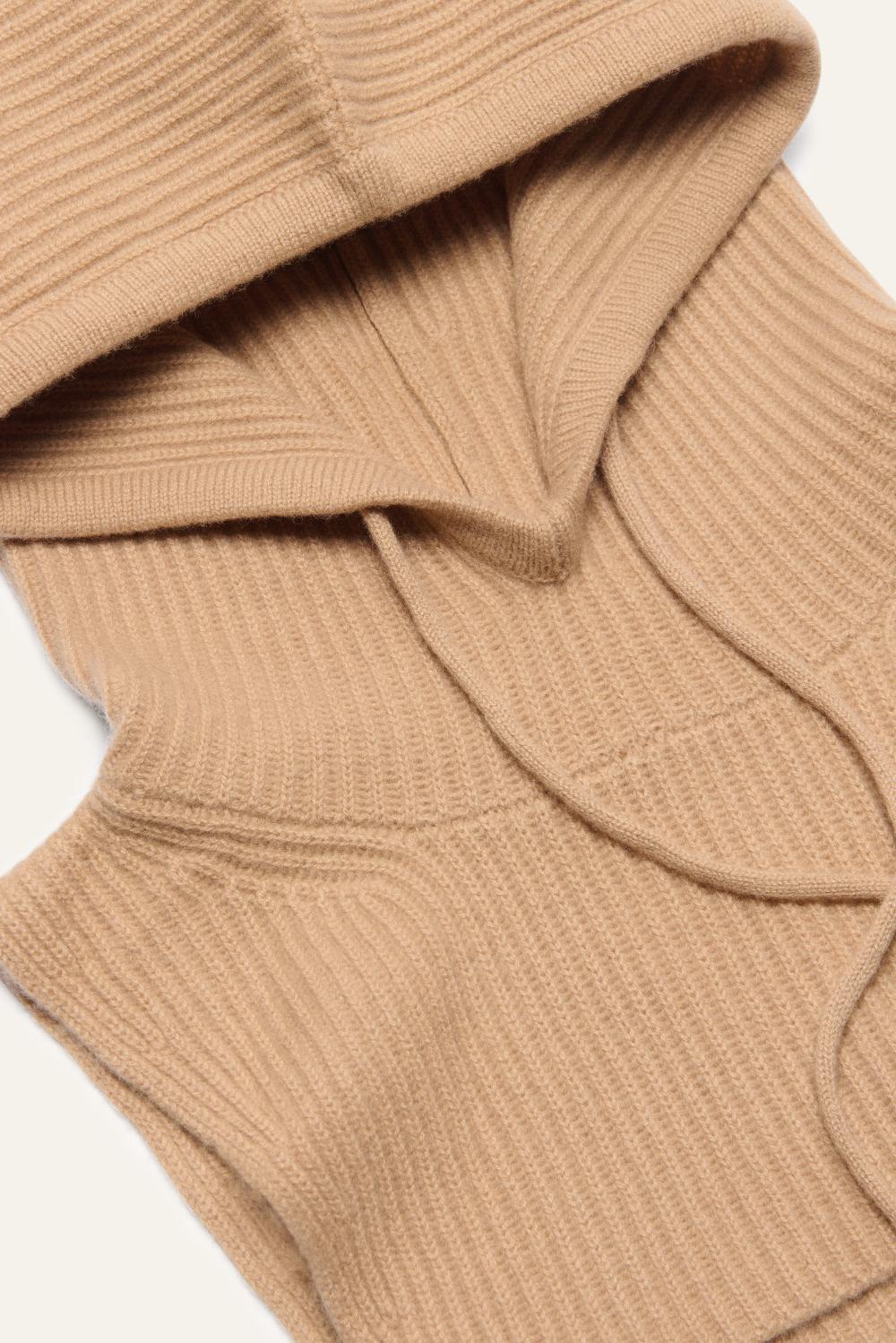 Ba&sh Cagoule En Maille Cadetto Marron