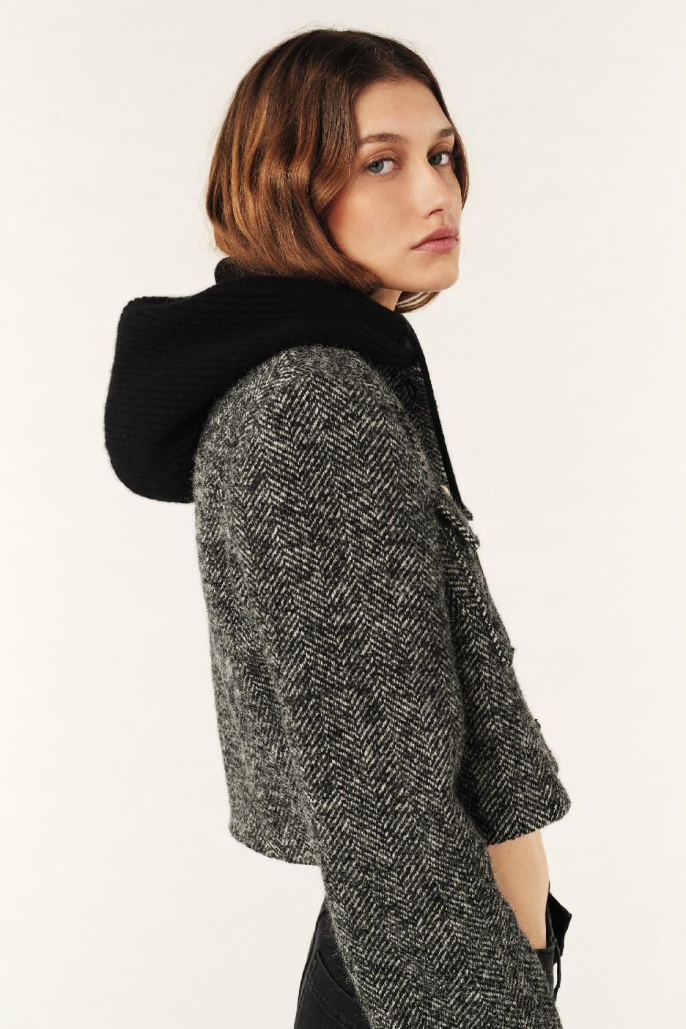 Ba&sh Cagoule En Maille Cadetto Noir