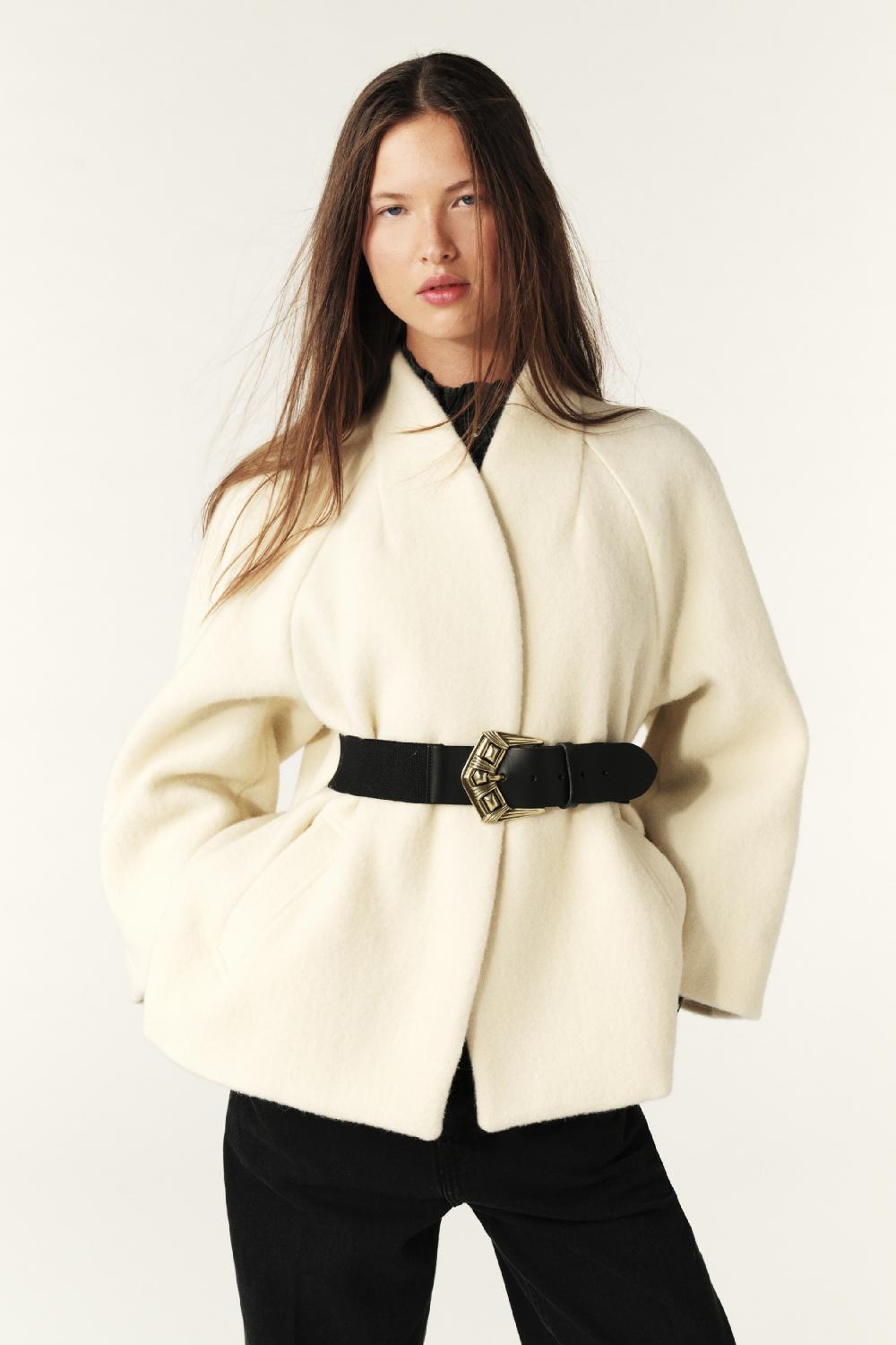 ba&sh Cape Courte Hini Blanc Ecru