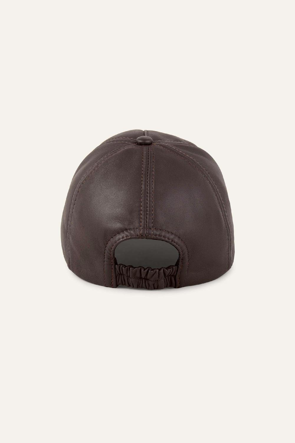 Ba&sh Casquette 6 Pans Haly Chocolat