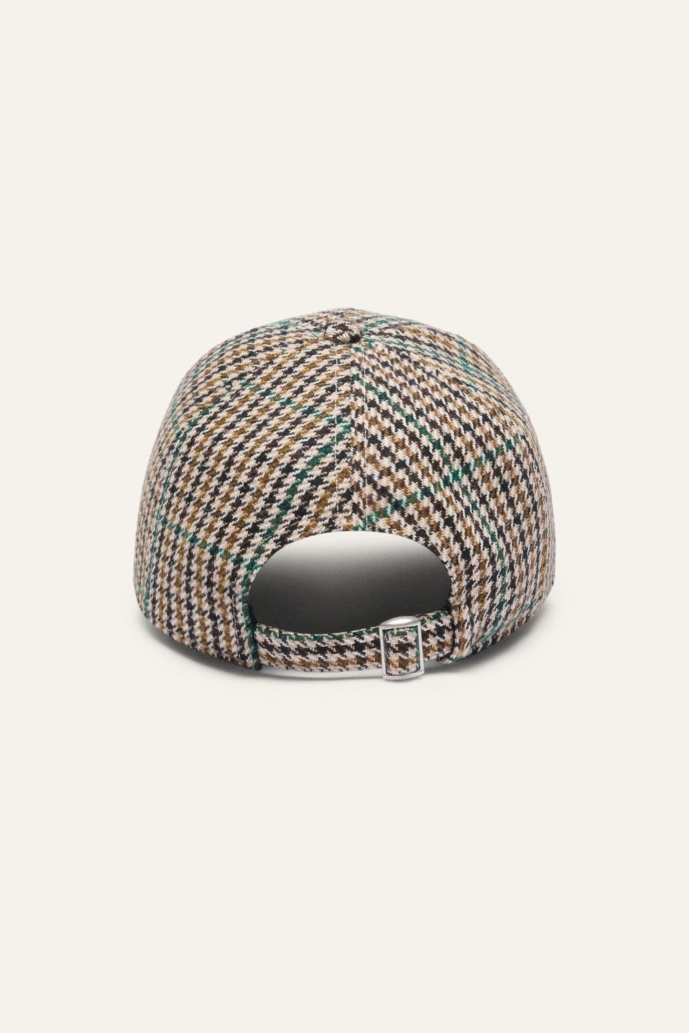 Ba&sh Casquette à Rayures Hame Marron