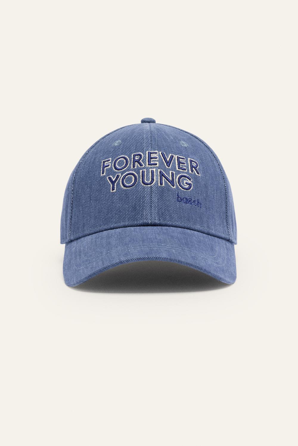 ba&sh Casquette En Coton Hever Bleu