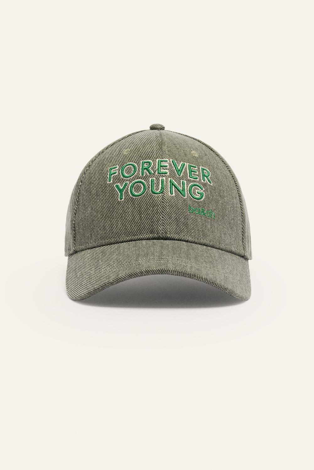 ba&sh Casquette En Coton Hever Kaki