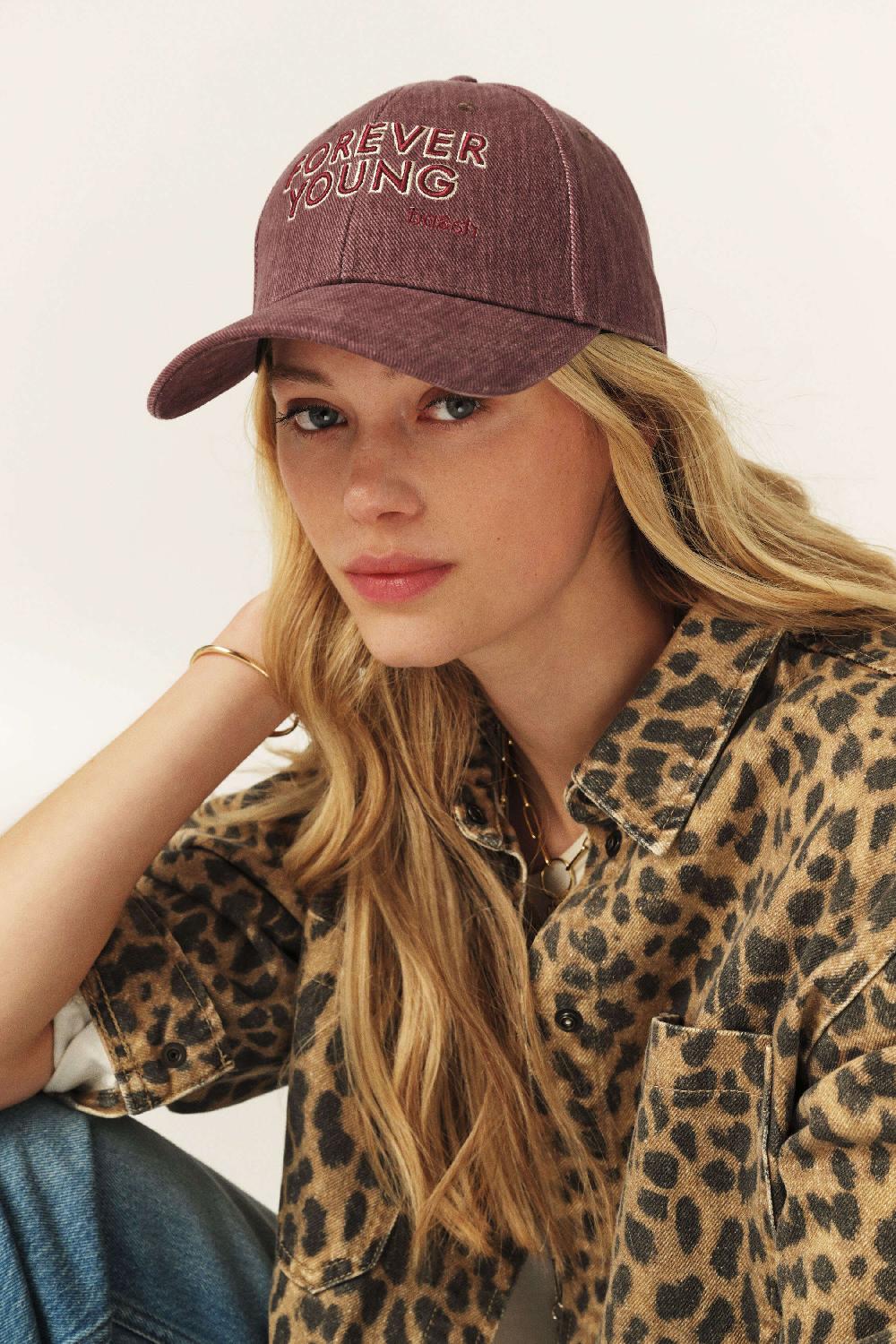 Ba&sh Casquette En Coton Hever Prune