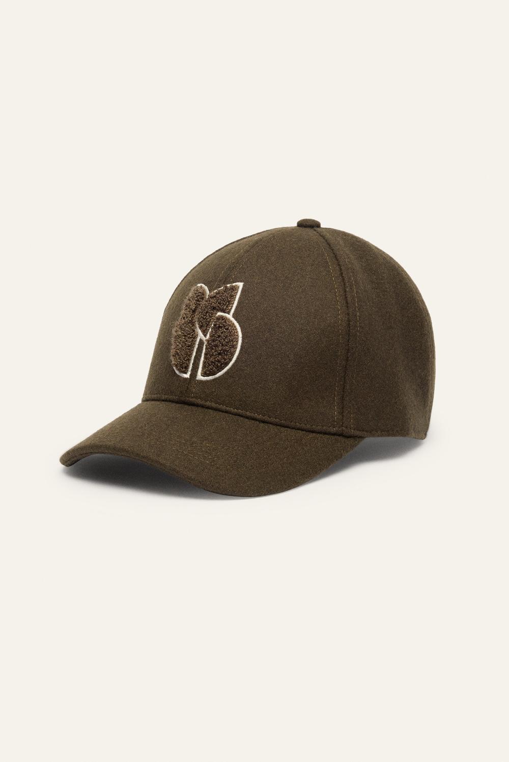 Ba&sh Casquette Motif Avant Hugo Kaki