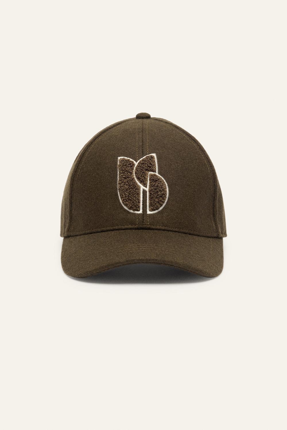 ba&sh Casquette Motif Avant Hugo Kaki