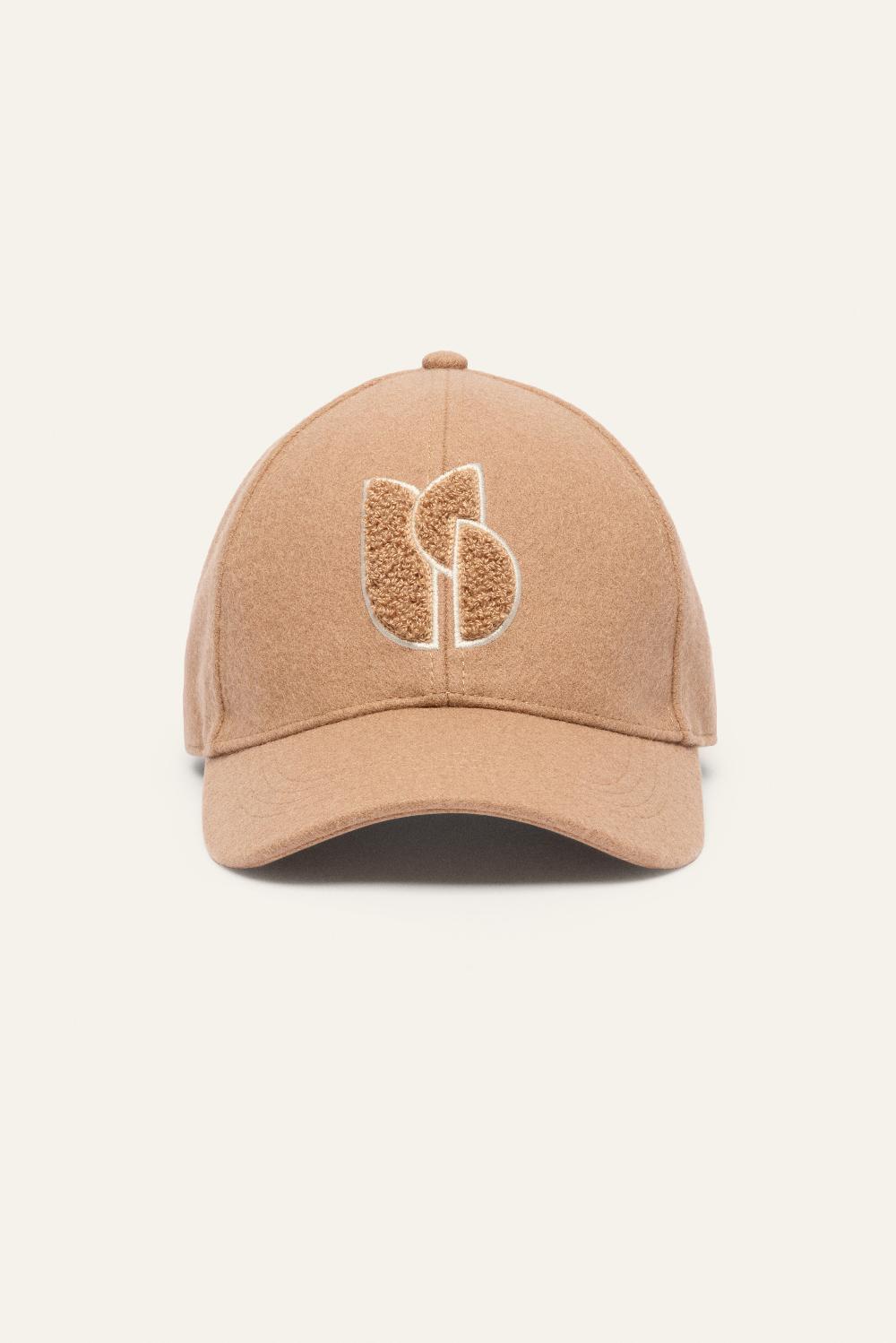 ba&sh Casquette Motif Avant Hugo Marron
