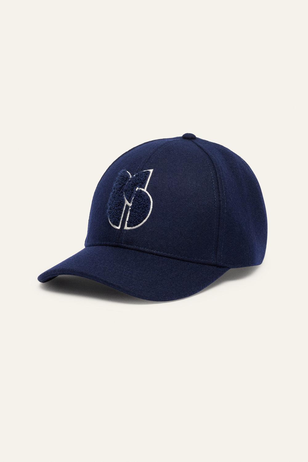 Ba&sh Casquette Motif Avant Hugo Navy
