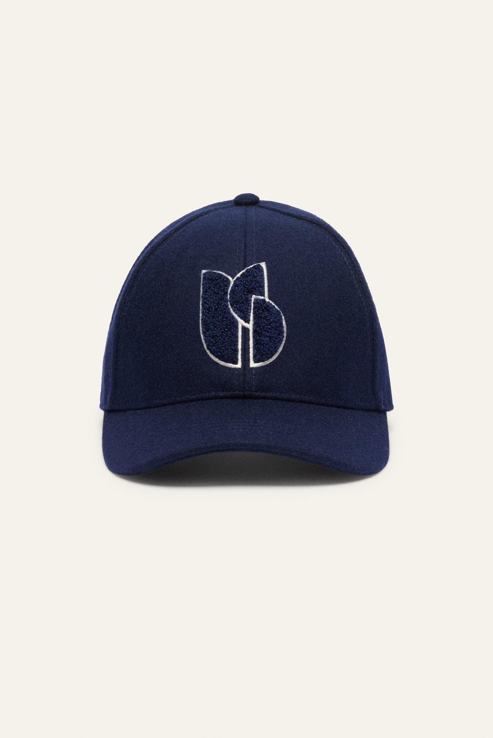 ba&sh Casquette Motif Avant Hugo Navy