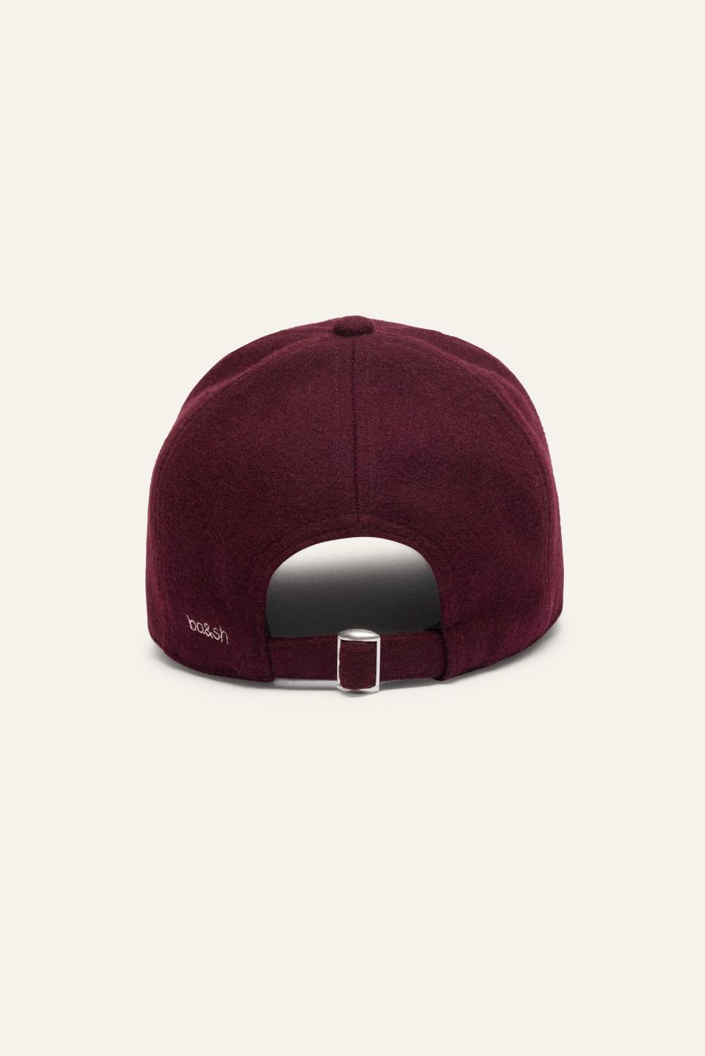 Ba&sh Casquette Motif Avant Hugo Rouge