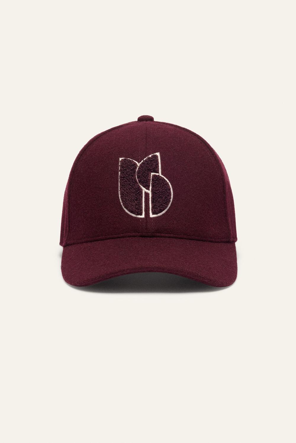 ba&sh Casquette Motif Avant Hugo Rouge