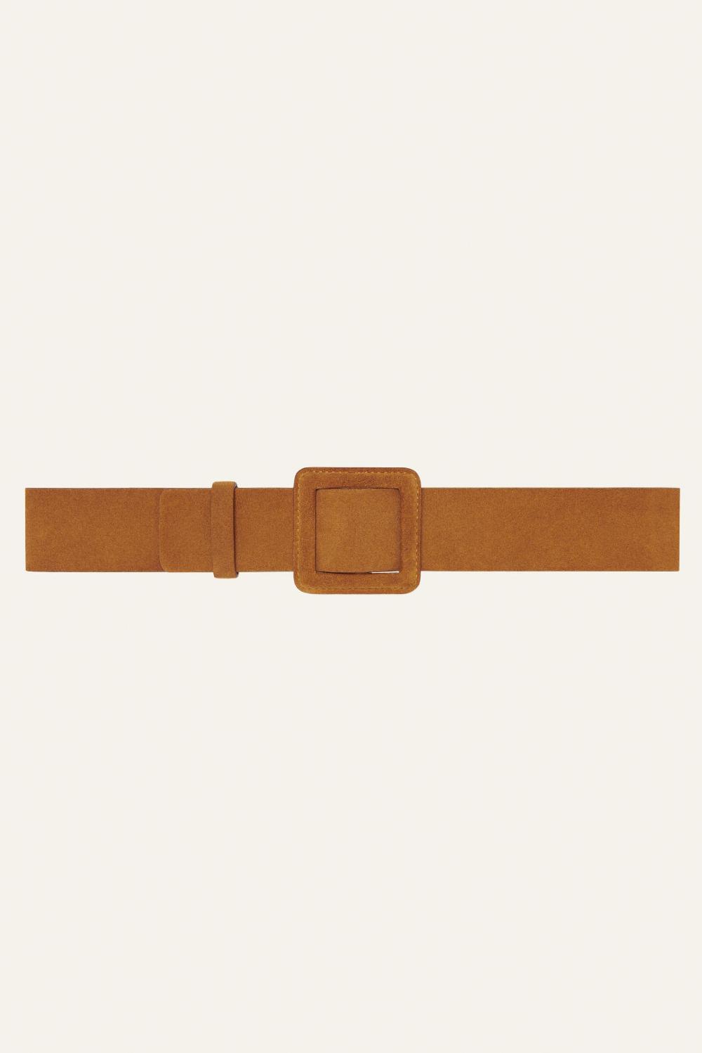 ba&sh Ceinture Boucle CarréE Betty Marron