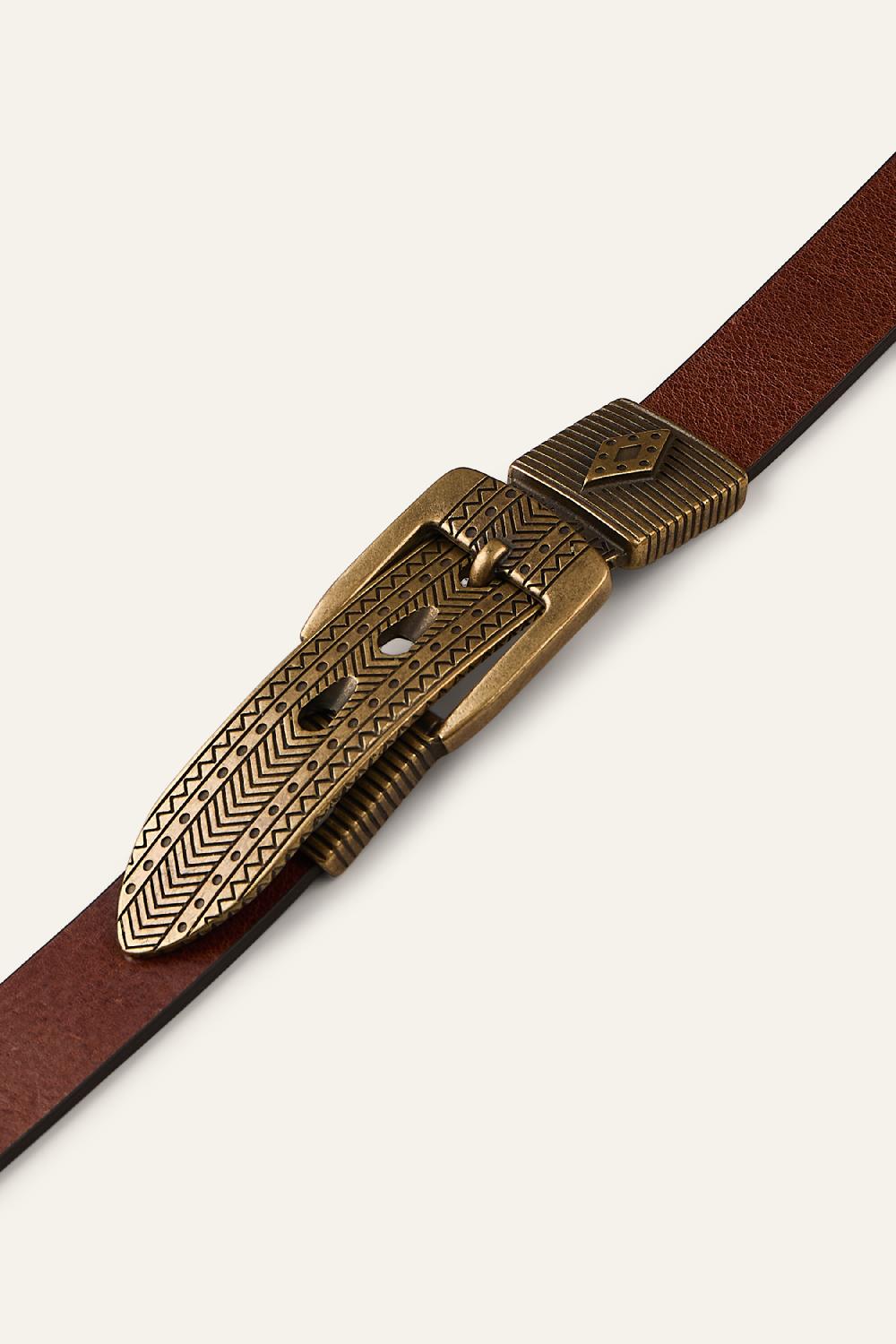 Ba&sh Ceinture Boucle MéTal Baya Marron