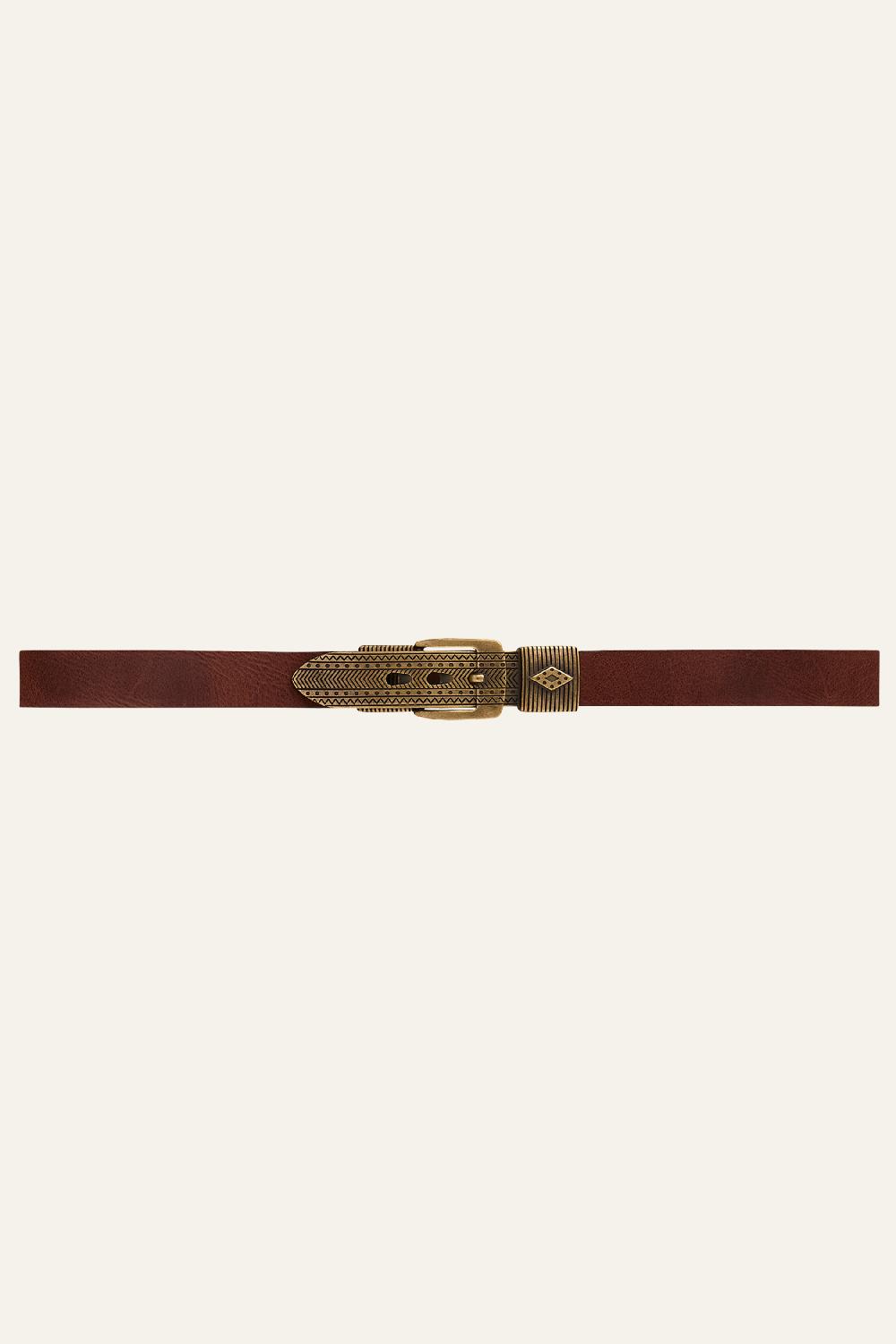 ba&sh Ceinture Boucle MéTal Baya Marron