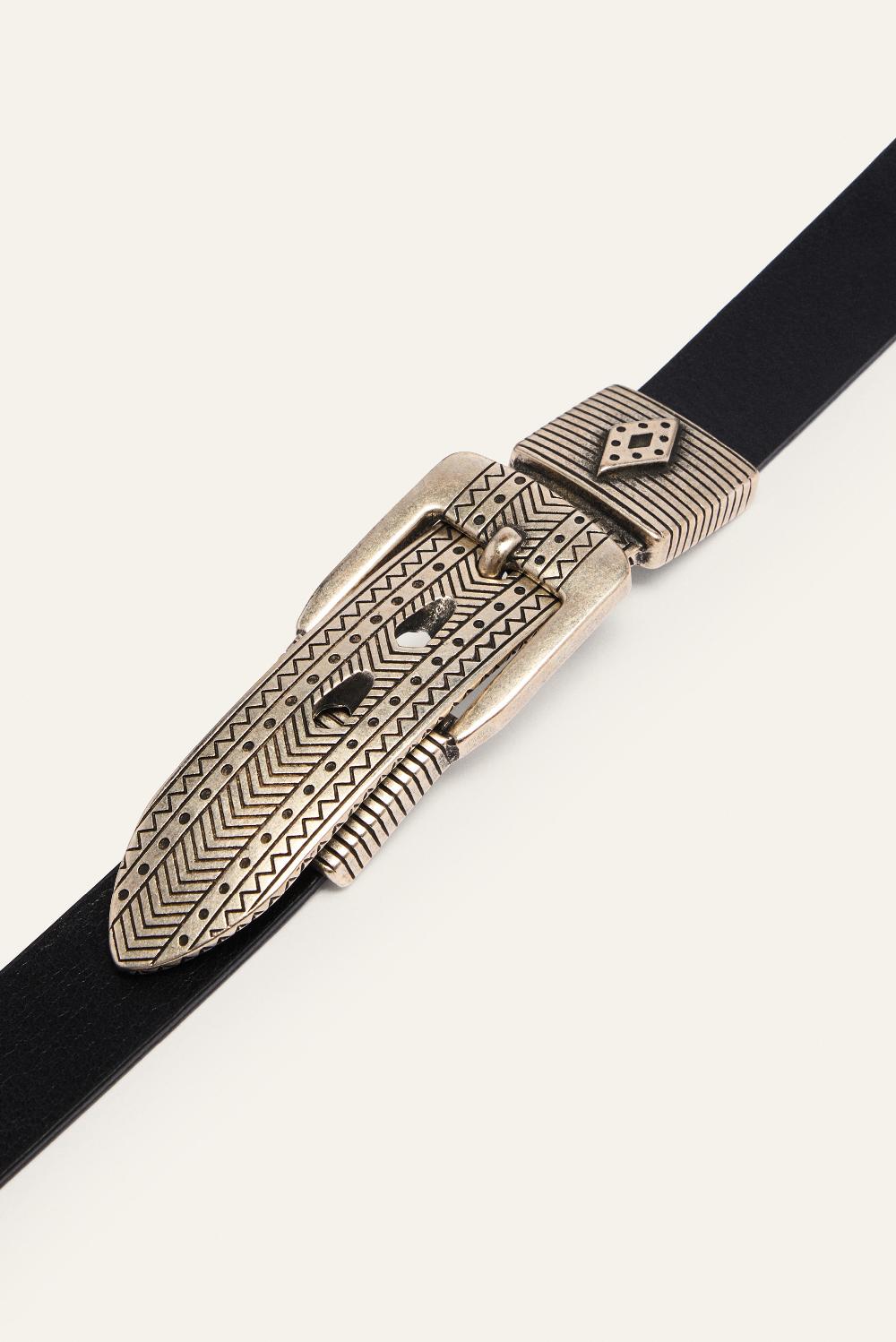 Ba&sh Ceinture Boucle MéTal Baya Noir