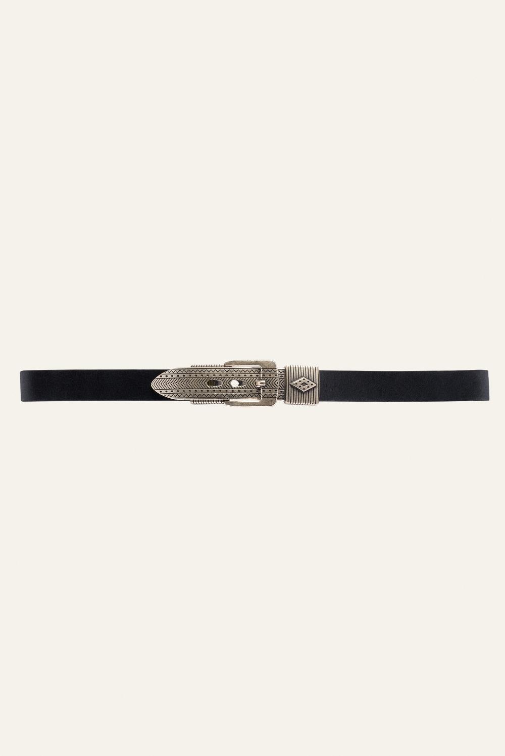 ba&sh Ceinture Boucle MéTal Baya Noir