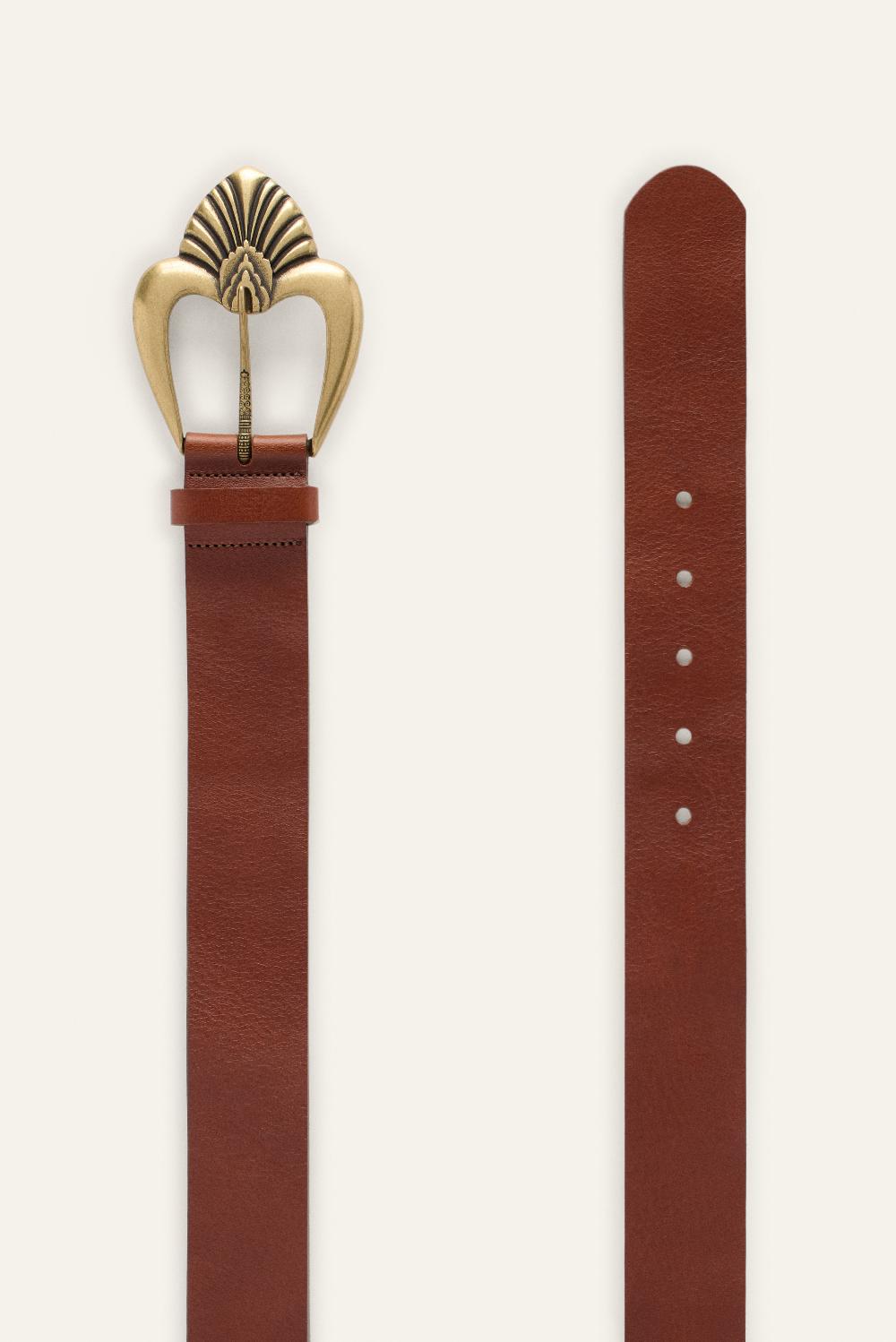 Ba&sh Ceinture Boucle MéTallique Billie Marron