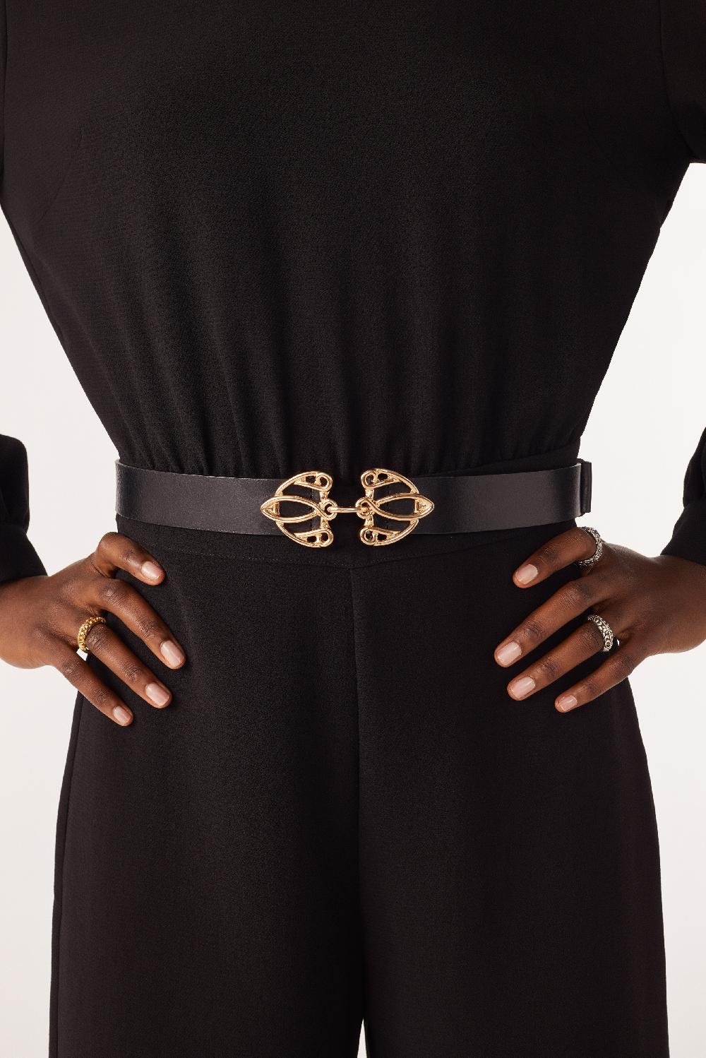 Ba&sh Ceinture Boucle OuvragéE Bilissi Noir