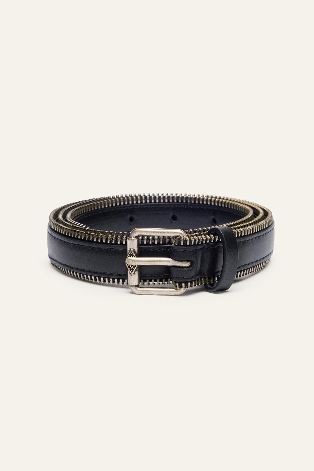 Ba&sh Ceinture En Cuir Bastiane Noir