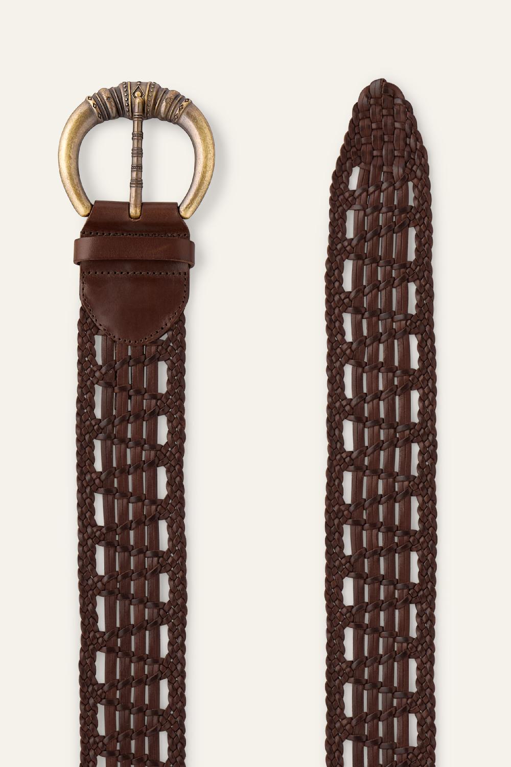 Ba&sh Ceinture En Cuir Blemence Marron