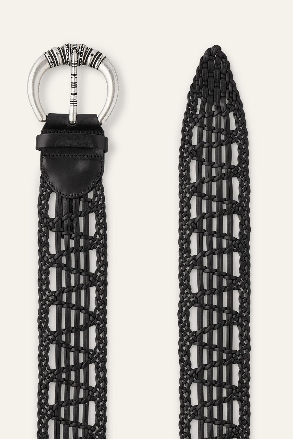 Ba&sh Ceinture En Cuir Blemence Noir