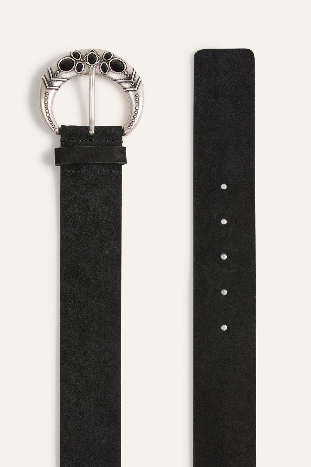 Ba&sh Ceinture En Cuir Brody Noir