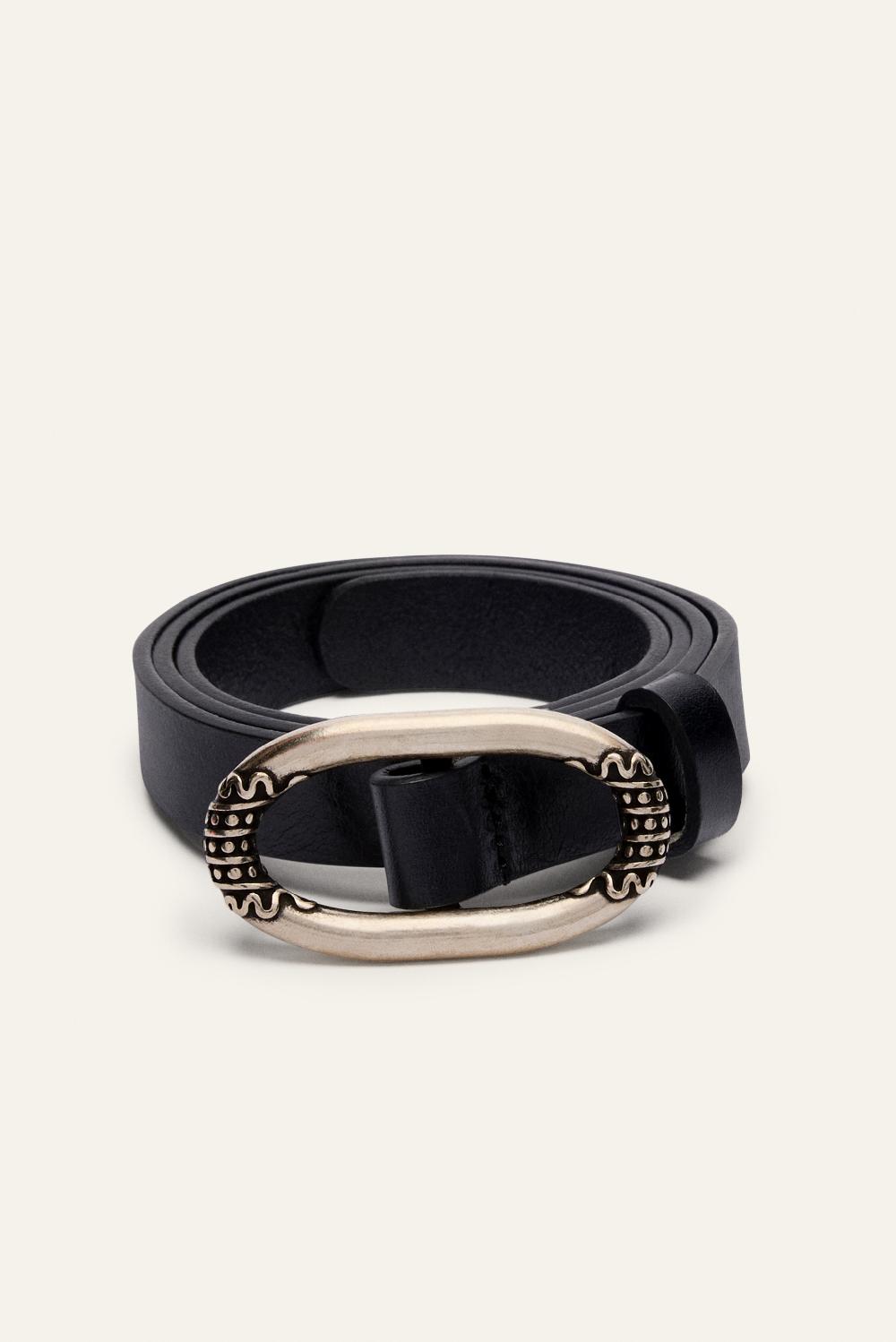 Ba&sh Ceinture Fine éLéGante Breane Noir