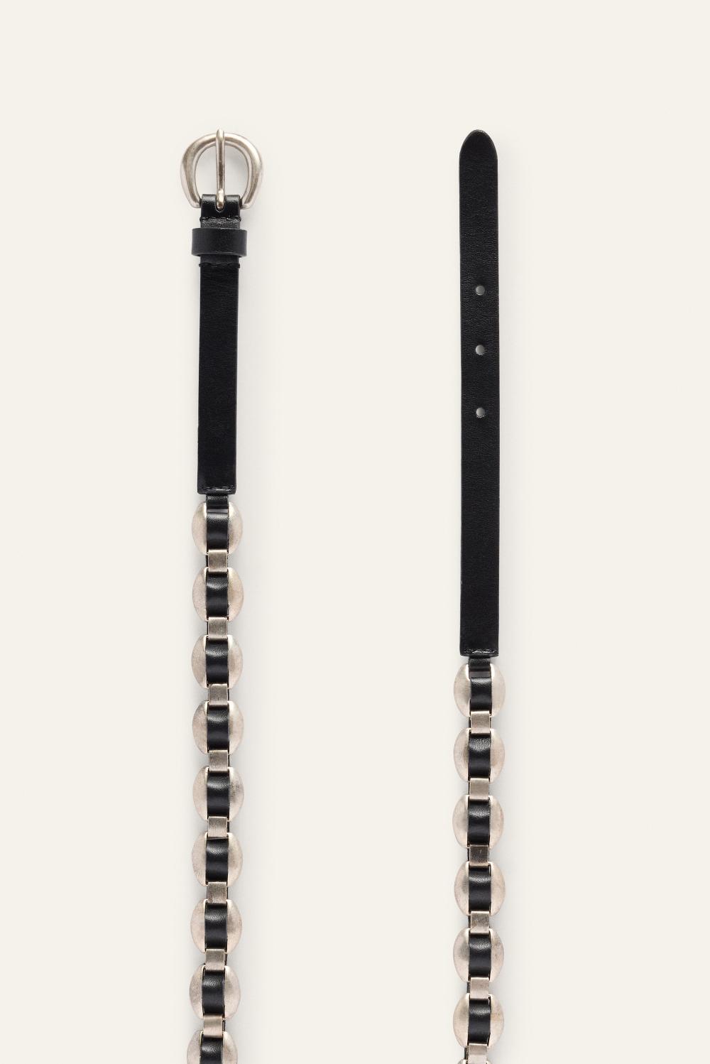 Ba&sh Ceinture Fine RéGlable Briska Noir