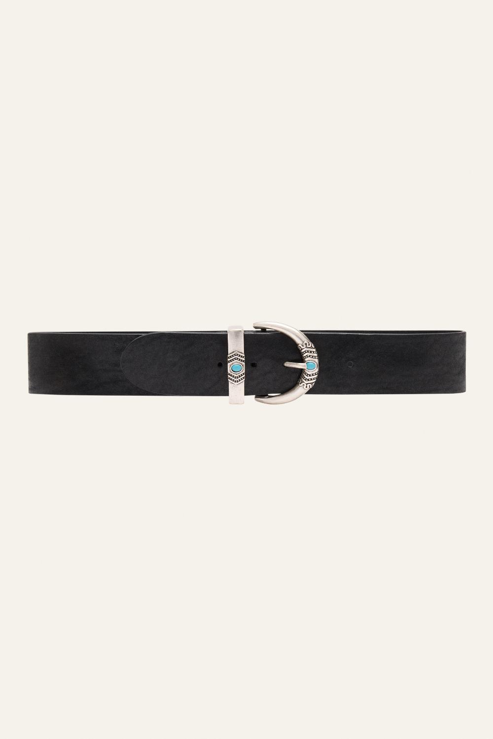 ba&sh Ceinture Large Blye Noir